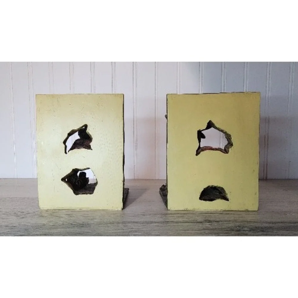 Moose Book‎ Ends Porcelain Cabin Deco Funny Nautical